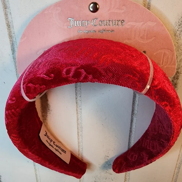 🏷 CLEARANCE! Juicy Couture Red Velvet Headband - Picture 2 of 6